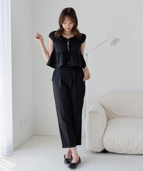 flower(フラワー)の「タイニーリボンパンツ(その他パンツ・レディース・グレー/ブラック/ブラウン・FREE)」の6枚目の写真