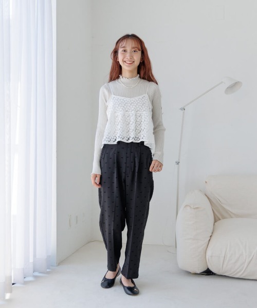 flower(フラワー)の「タイニーリボンパンツ(その他パンツ・レディース・グレー/ブラック/ブラウン・FREE)」の8枚目の写真