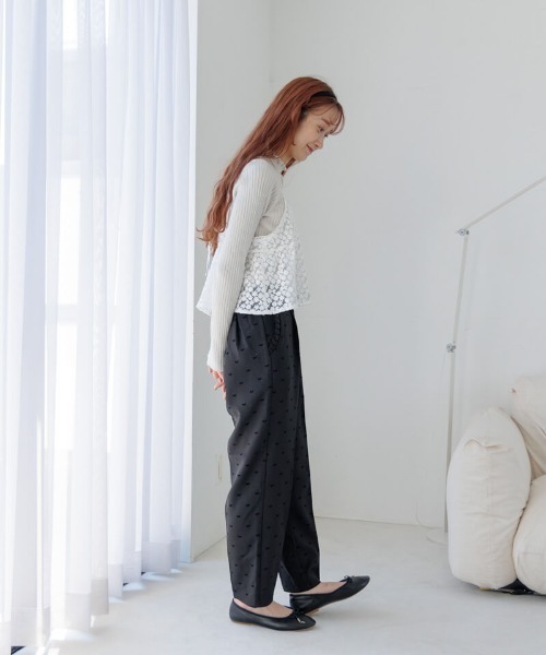 flower(フラワー)の「タイニーリボンパンツ(その他パンツ・レディース・グレー/ブラック/ブラウン・FREE)」の9枚目の写真