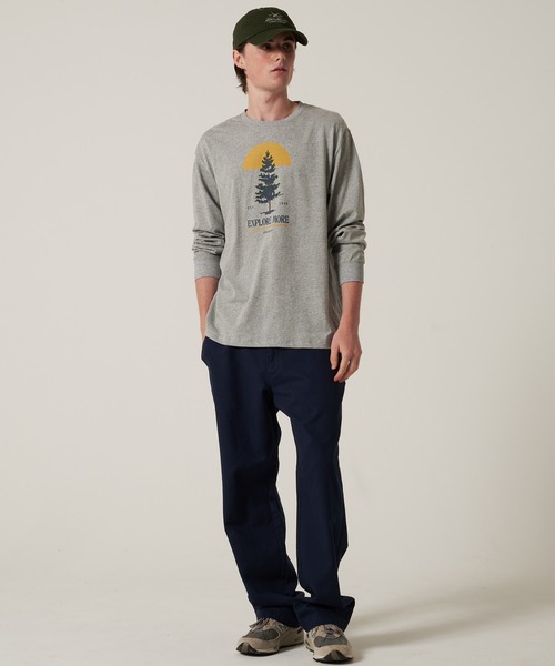 Eddie Bauer(エディーバウアー)の「グラフィック 長袖 Tシャツ(Tシャツ/カットソー・メンズ・ブラック/ホワイト系1/ホワイト系2/グレー/ブラウン/グリーン・S/M/L/XL/XXL)」の12枚目の写真