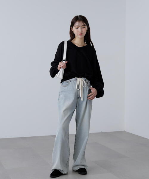 FREE'S MART（フリーズマート）の「◆〈ＭＦＭ〉ルーズ２ＷＡＹスウェット（スウェット・レディース・ブラック/グレー/ホワイト系その他・FREE）」の10枚目の写真