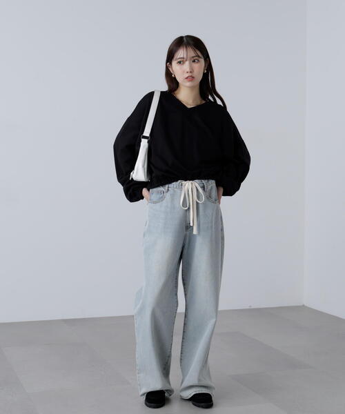 FREE'S MART（フリーズマート）の「◆〈ＭＦＭ〉ルーズ２ＷＡＹスウェット（スウェット・レディース・ブラック/グレー/ホワイト系その他・FREE）」の11枚目の写真