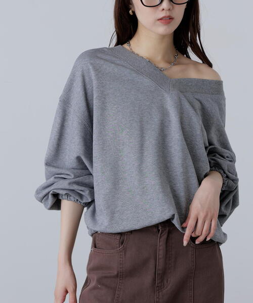 FREE'S MART（フリーズマート）の「◆〈ＭＦＭ〉ルーズ２ＷＡＹスウェット（スウェット・レディース・ブラック/グレー/ホワイト系その他・FREE）」の16枚目の写真