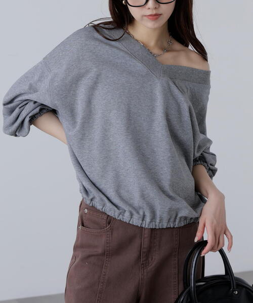 FREE'S MART（フリーズマート）の「◆〈ＭＦＭ〉ルーズ２ＷＡＹスウェット（スウェット・レディース・ブラック/グレー/ホワイト系その他・FREE）」の17枚目の写真