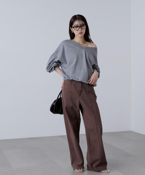 FREE'S MART（フリーズマート）の「◆〈ＭＦＭ〉ルーズ２ＷＡＹスウェット（スウェット・レディース・ブラック/グレー/ホワイト系その他・FREE）」の18枚目の写真