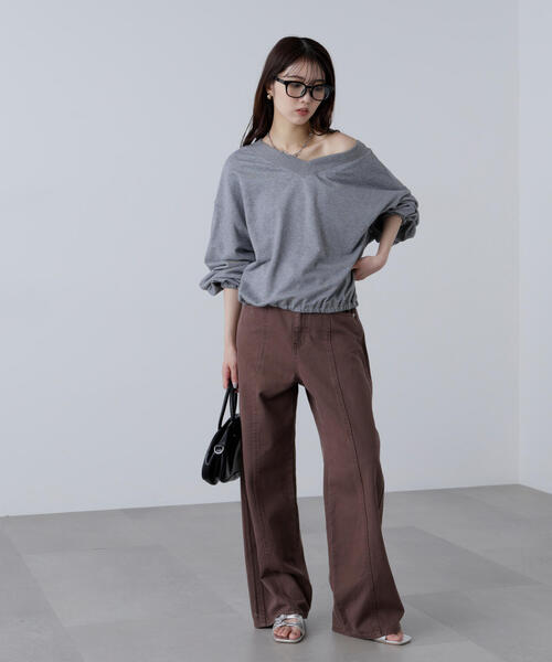 FREE'S MART（フリーズマート）の「◆〈ＭＦＭ〉ルーズ２ＷＡＹスウェット（スウェット・レディース・ブラック/グレー/ホワイト系その他・FREE）」の20枚目の写真