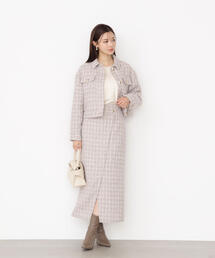 PROPORTION BODY DRESSING | ラメツイードナロースカート / 1215220915(スカート)