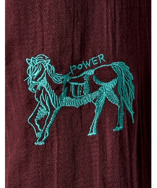 RUMCHE(ラムシェ)の「Treasure Embroidery Trousers / トレジャーエンブロイダリーパンツ(その他パンツ・レディース・ブラック/ボルドー・SMALL/MEDIUM)」の21枚目の写真