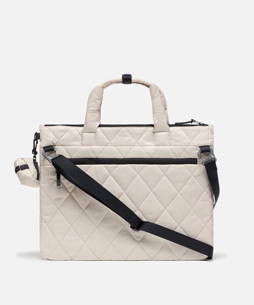 AIGLE（エーグル）の「キルティング 2wayショルダーバッグ ミニポーチ付き（トートバッグ・レディース・ブラック/モスグリーン/ライトグレー・FREE）」の22枚目の写真