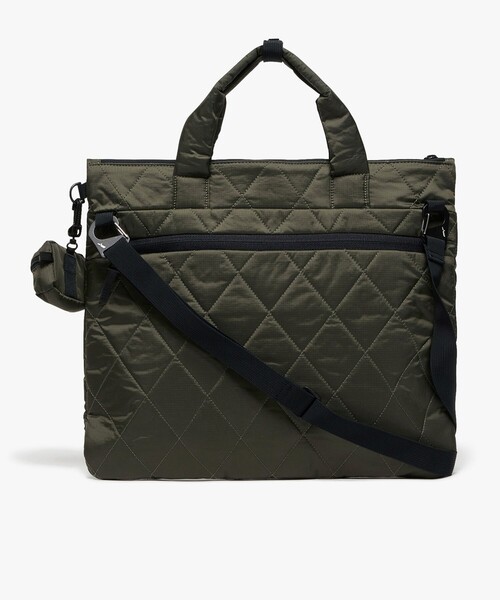 AIGLE（エーグル）の「キルティング 2wayショルダーバッグ ミニポーチ付き（トートバッグ・レディース・ブラック/モスグリーン/ライトグレー・FREE）」の12枚目の写真