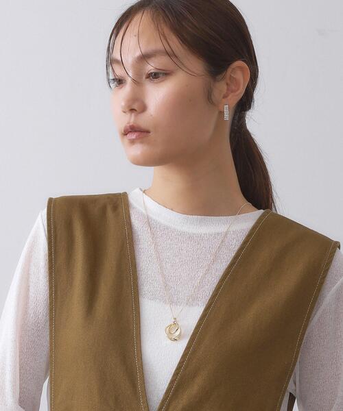 OPAQUE.CLIP（オペークドットクリップ）の「ニュアンスメタルリングネックレス（ネックレス・レディース・ゴールド/シルバー・00）」の3枚目の写真