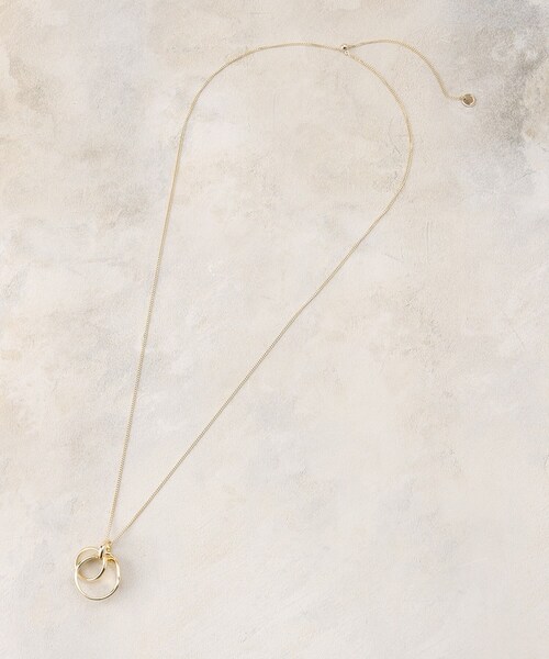 OPAQUE.CLIP（オペークドットクリップ）の「ニュアンスメタルリングネックレス（ネックレス・レディース・ゴールド/シルバー・00）」の5枚目の写真