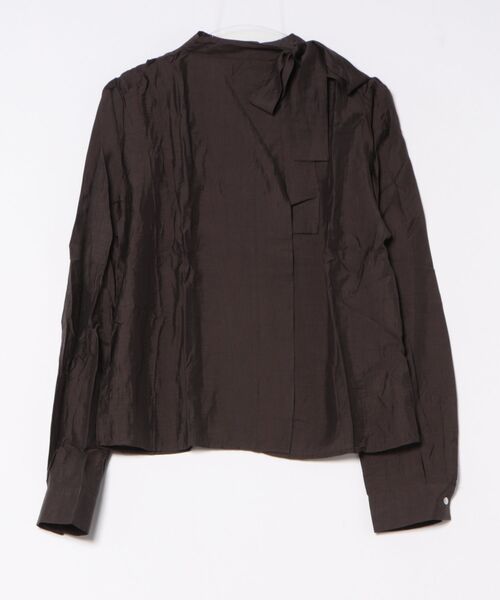 Lace Ladies(レースレディース)の「ワッシャー加工 ボウタイ チョーカーリボン 長袖 ブラウス(シャツ/ブラウス・レディース・ブラウン/ホワイト/チャコールグレー・FREE)」の17枚目の写真