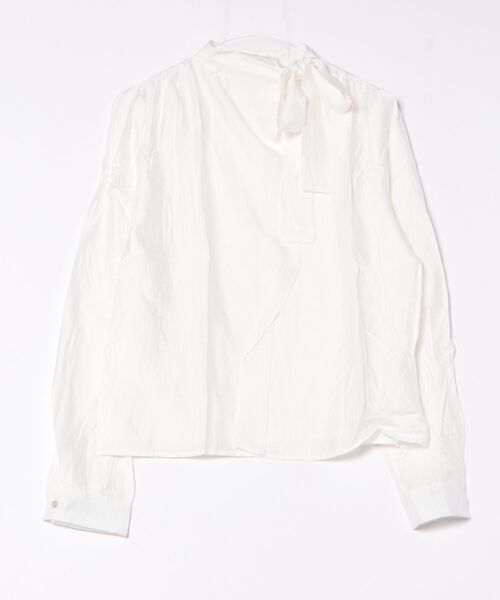 Lace Ladies(レースレディース)の「ワッシャー加工 ボウタイ チョーカーリボン 長袖 ブラウス(シャツ/ブラウス・レディース・ブラウン/ホワイト/チャコールグレー・FREE)」の18枚目の写真