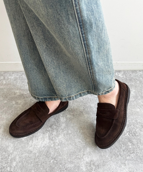 FABIO RUSCONI/ファビオルスコーニ】スエードローファー（その他