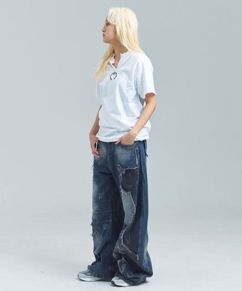 GALLIS ADDICTION(ガリスアディクション)の「GA REPAIR HARD CRUSH DENIM(デニムパンツ・メンズ・インディゴブルー・M/L)」の18枚目の写真