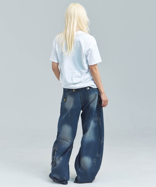 GALLIS ADDICTION(ガリスアディクション)の「GA REPAIR HARD CRUSH DENIM(デニムパンツ・メンズ・インディゴブルー・M/L)」の19枚目の写真
