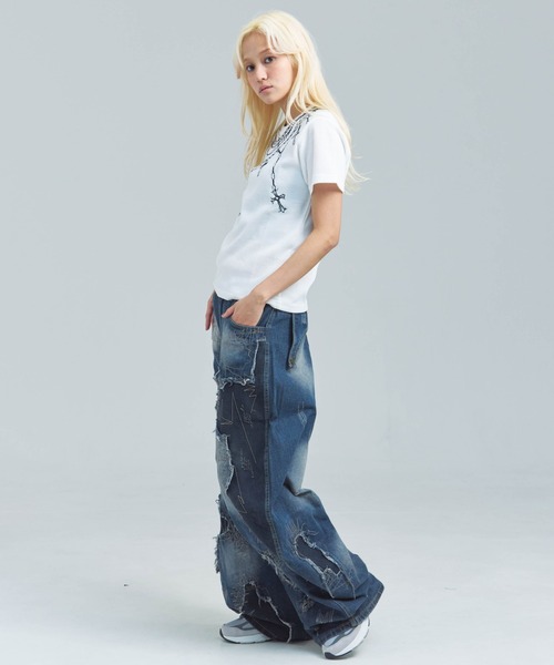 GALLIS ADDICTION(ガリスアディクション)の「GA REPAIR HARD CRUSH DENIM(デニムパンツ・メンズ・インディゴブルー・M/L)」の21枚目の写真