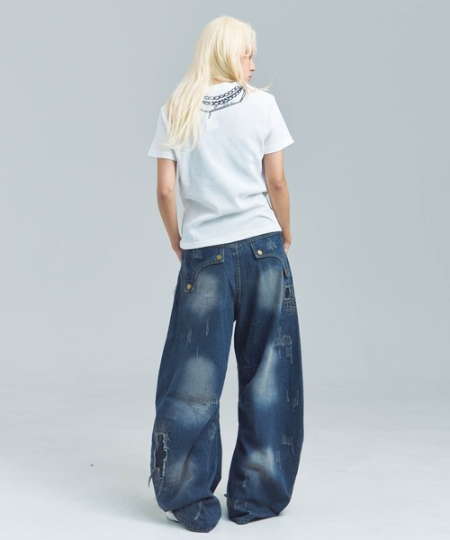 GALLIS ADDICTION(ガリスアディクション)の「GA REPAIR HARD CRUSH DENIM(デニムパンツ・メンズ・インディゴブルー・M/L)」の22枚目の写真