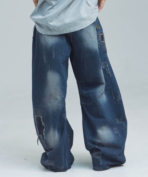 GALLIS ADDICTION(ガリスアディクション)の「GA REPAIR HARD CRUSH DENIM(デニムパンツ・メンズ・インディゴブルー・M/L)」の11枚目の写真