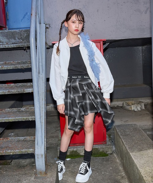 ShareSpirit ビスチェでもスカートにもOK❣️ CLETTEオリジナル☆デニムビスチェ＆スカートセットアップ | 大きい