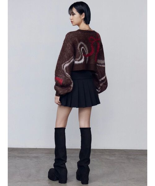 EMODA（エモダ）の「ベルトプリーツスカート（スカート・レディース・ブラック/ブラウン・MEDIUM/SMALL）」の22枚目の写真