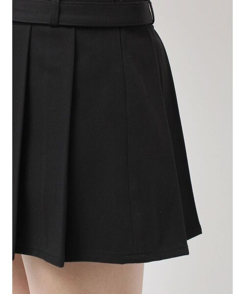 EMODA（エモダ）の「ベルトプリーツスカート（スカート・レディース・ブラック/ブラウン・MEDIUM/SMALL）」の8枚目の写真