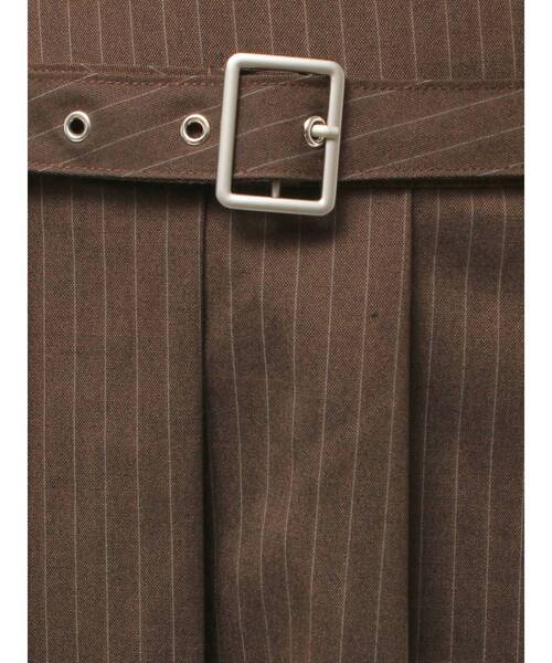 EMODA（エモダ）の「ベルトプリーツスカート（スカート・レディース・ブラック/ブラウン・MEDIUM/SMALL）」の13枚目の写真