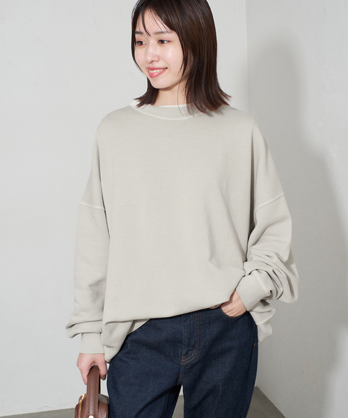 SLOBE IENA ビックシルエットピグメント裏毛プルオーバー SLOBE IENA｜《WEB限定カラー有り/追加》ビックシルエット
