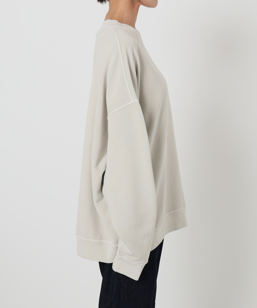 SLOBE IENA ビックシルエットピグメント裏毛プルオーバー WEB限定カラー有り/追加》ビックシルエットピグメント裏毛プル