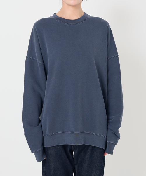 WEB限定カラー有り/追加》ビックシルエットピグメント裏毛プル