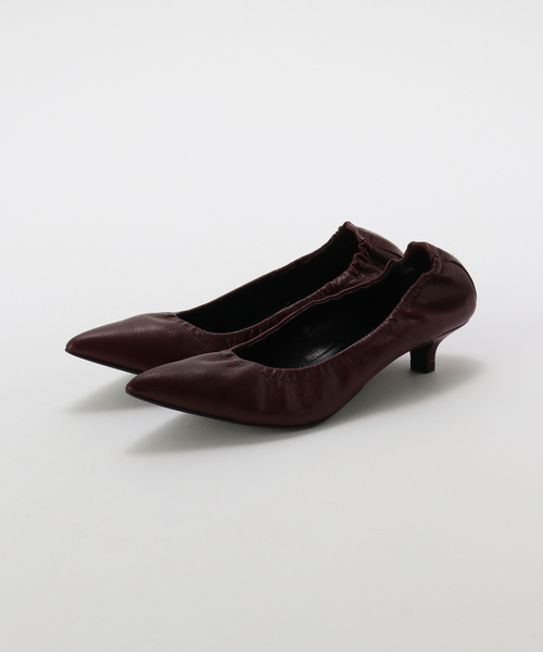 Spick & Span（スピックアンドスパン）の「CORSO ROMA 9 / コルソローマノーヴェ ギャザーパンプス（パンプス・レディース・ボルドー/ブラック・36/38/37）」の6枚目の写真