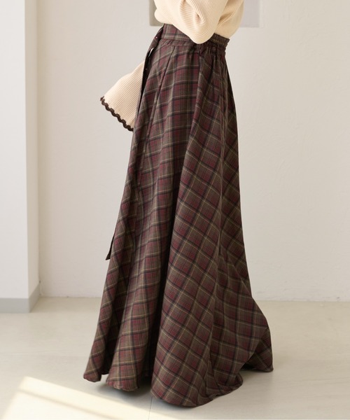 apres jour clair（アプレジュールクレア）の「【apres jour clair】【セットアップ可能】ウエストデザインフレアスカート（スカート・レディース・ブラウン系その他/ライトブラウン/ブラック系その他/ベージュ/レッド系その他・X-LARGE/フリー）」の14枚目の写真