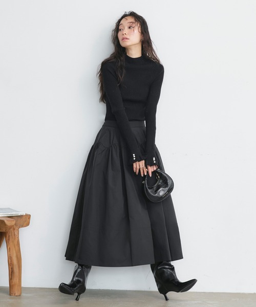 洗える ｜ バブル フレア スカート ｜ レディース ロングスカート