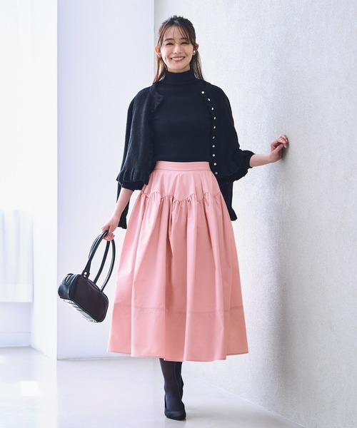 洗える ｜ バブル フレア スカート ｜ レディース ロングスカート