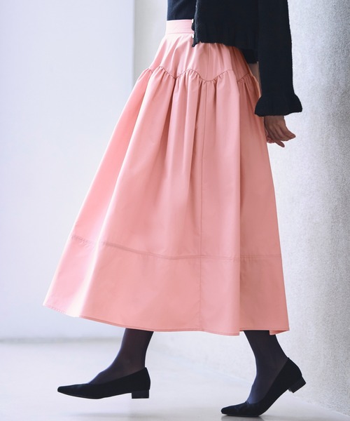 洗える ｜ バブル フレア スカート ｜ レディース ロングスカート