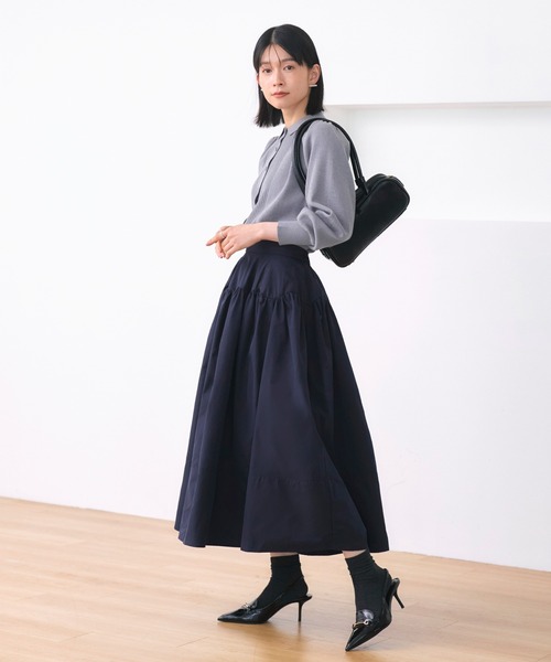 洗える ｜ バブル フレア スカート ｜ レディース ロングスカート