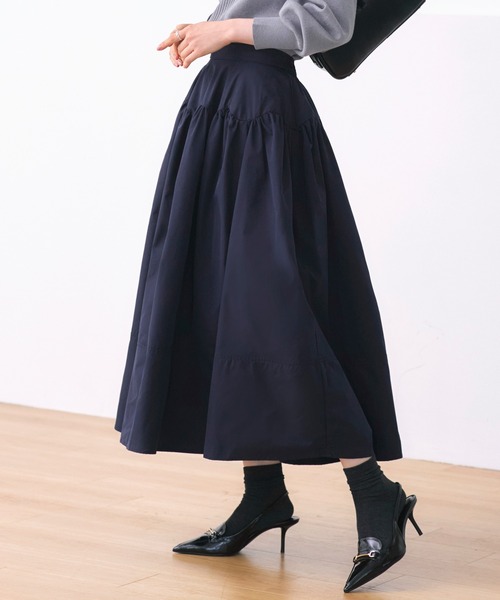 洗える ｜ バブル フレア スカート ｜ レディース ロングスカート