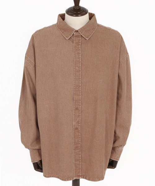 CAMBIO（カンビオ）の「ms6262-Snow Wash Cotton Long Sleeve Shirts シャツ(CMP-252-008)（シャツ/ブラウス・メンズ・パープル/ブラック/ブラウン・S/M/L）」の19枚目の写真