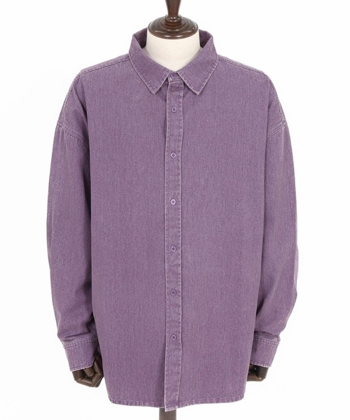 CAMBIO（カンビオ）の「ms6262-Snow Wash Cotton Long Sleeve Shirts シャツ(CMP-252-008)（シャツ/ブラウス・メンズ・パープル/ブラック/ブラウン・S/M/L）」の20枚目の写真