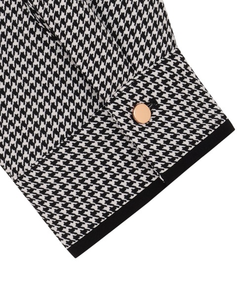 TOKYO SHIRTS（トウキョウシャツ）の「ストレッチジョーゼット 2WAY 配色ボウタイ ブラウス（シャツ/ブラウス・レディース・グレー/ホワイト/ブラック・M/L/LL）」の18枚目の写真