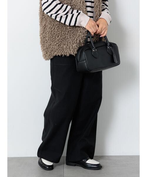 Lugnoncure(ルノンキュール)の「バックサテンベイカーパンツ《2025autumn catalog item》(その他パンツ・レディース・カーキ/ブラック/ベージュ・M/L)」の2枚目の写真