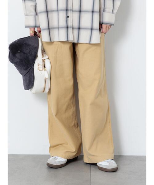 Lugnoncure(ルノンキュール)の「バックサテンベイカーパンツ《2025autumn catalog item》(その他パンツ・レディース・カーキ/ブラック/ベージュ・M/L)」の4枚目の写真