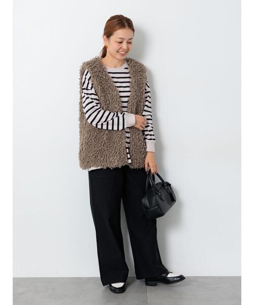 Lugnoncure(ルノンキュール)の「バックサテンベイカーパンツ《2025autumn catalog item》(その他パンツ・レディース・カーキ/ブラック/ベージュ・M/L)」の17枚目の写真