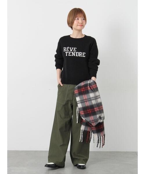 Lugnoncure(ルノンキュール)の「バックサテンベイカーパンツ《2025autumn catalog item》(その他パンツ・レディース・カーキ/ブラック/ベージュ・M/L)」の21枚目の写真