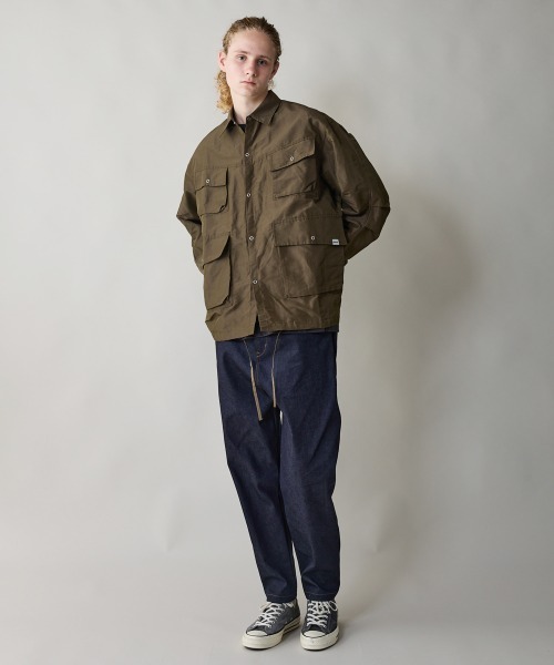 rehacer(レアセル)の「rehacer : Side Pocket Tapered Rigid Denim / サイドポケットリジッドデニム(デニムパンツ・メンズ・インディゴブルー・LARGE/MEDIUM/SMALL)」の22枚目の写真