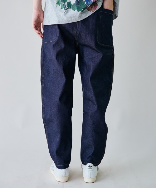 rehacer(レアセル)の「rehacer : Side Pocket Tapered Rigid Denim / サイドポケットリジッドデニム(デニムパンツ・メンズ・インディゴブルー・LARGE/MEDIUM/SMALL)」の5枚目の写真