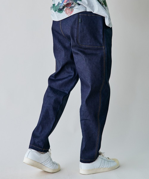 rehacer(レアセル)の「rehacer : Side Pocket Tapered Rigid Denim / サイドポケットリジッドデニム(デニムパンツ・メンズ・インディゴブルー・LARGE/MEDIUM/SMALL)」の7枚目の写真