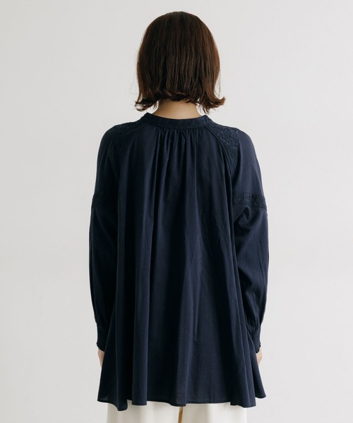 セール】コットンやわらか刺繍ブラウス 《オケージョン2025AW