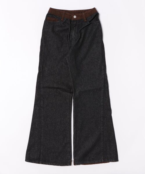 Knuth Marf（クヌースマーフ）の「Knuth Marf denim baggy（デニムパンツ・レディース・ブラック/インディゴブルー・SMALL/X-SMALL）」の9枚目の写真